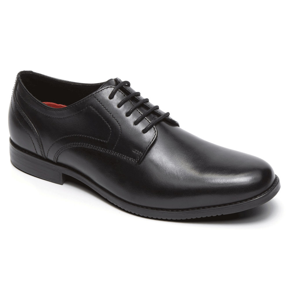 Rockport Mens Oxfords Black - Style Purpose Plain Toe - UK 170-QLRGJV